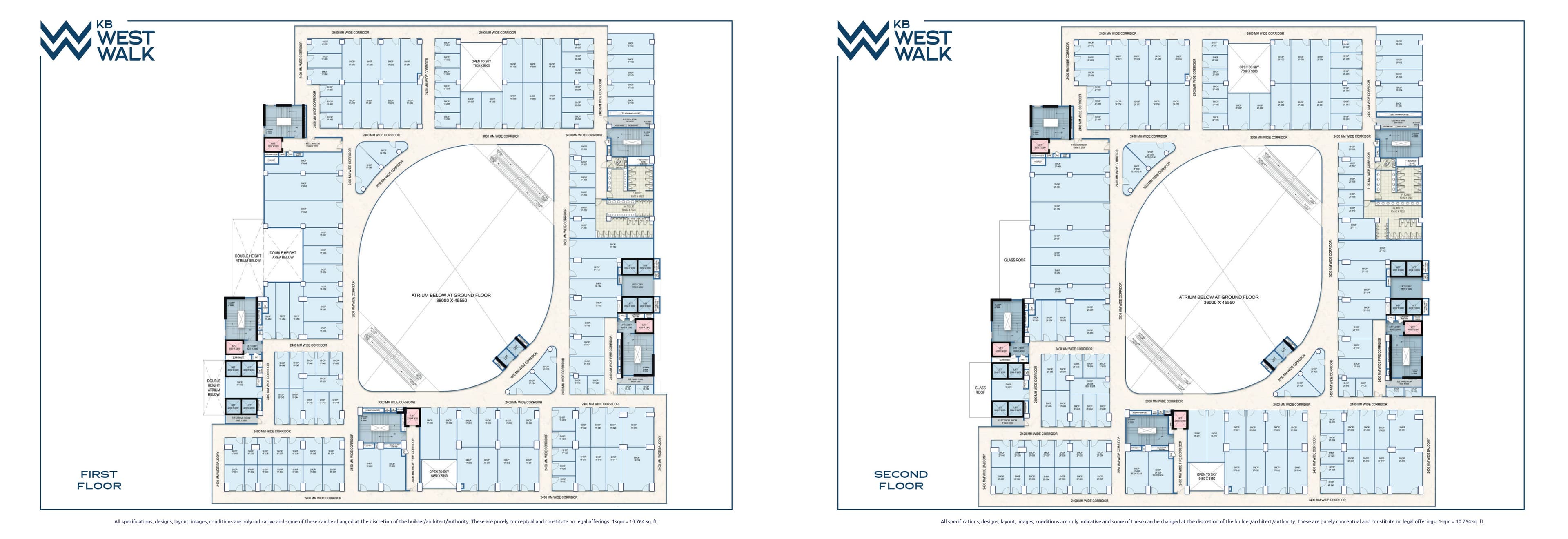 Ground & LGF High-Street Retail floor plan