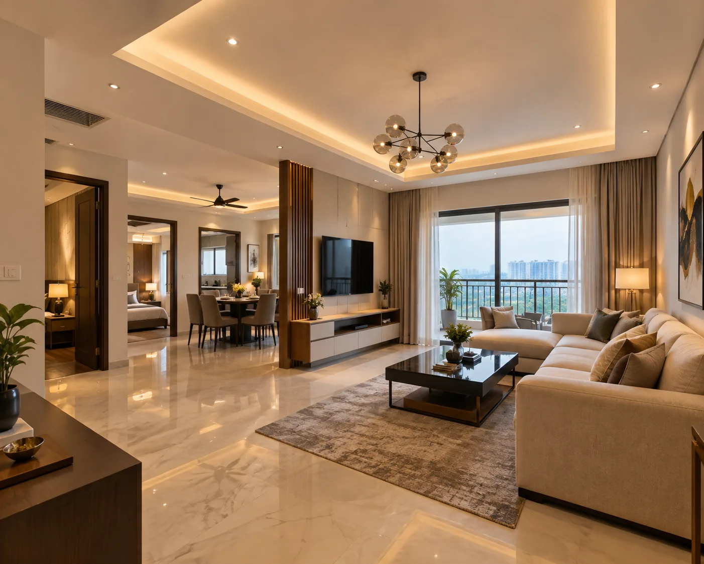 3 BHK Flat for Sale in Panchsheel Wellington, Crossings Republik, Ghaziabad | Fully Furnished | Ready to Move | 1,700 Sq Ft | ₹1.35 Cr - Image 1