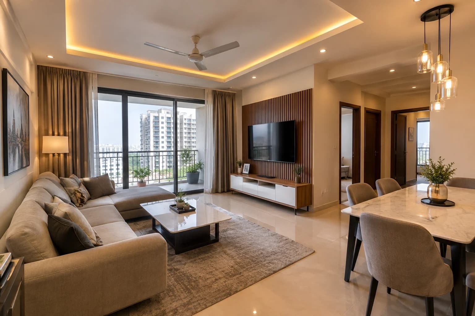 3 BHK Flat for Sale in Ajnara Gen X, Crossings Republik, Ghaziabad | 1,575 Sq Ft | Semi-Furnished | Ready to Move | ₹1.15 Cr - Image 1